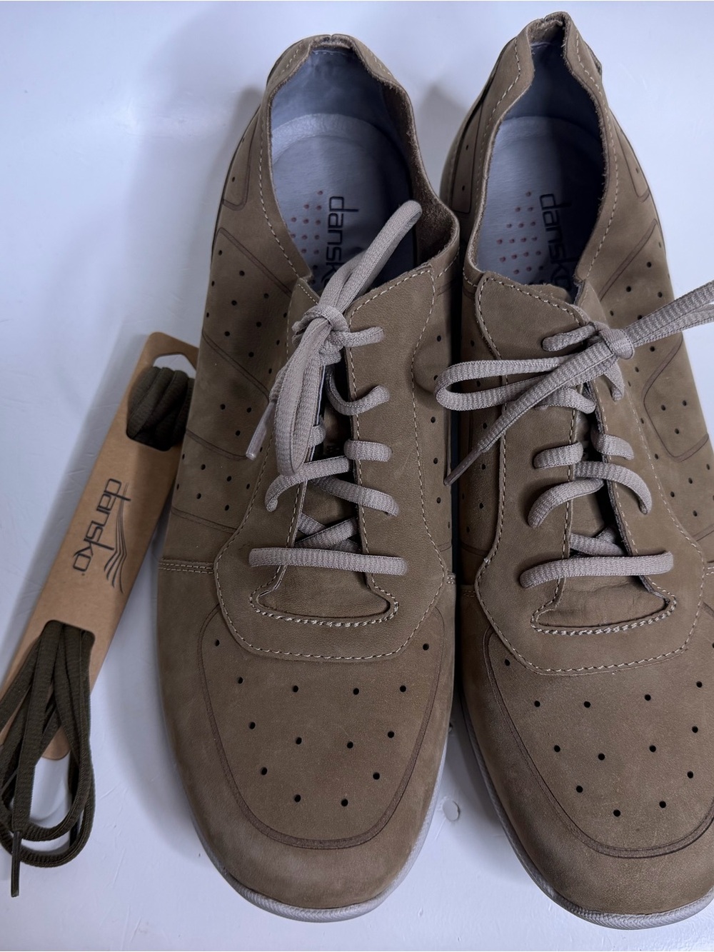 Dansko Men's Wesley Fashion Sneaker Khaki Size 46 (Fits US Sizes 12.5-13)